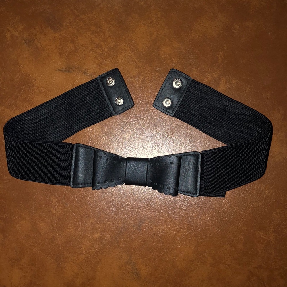Black dress belt